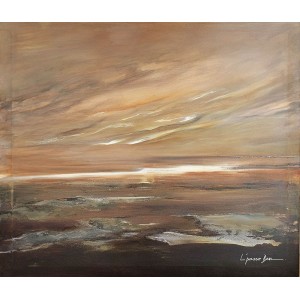 L'passo Benjamin, 36 x 42 Inch, Acrylic on Canvas, Abstract Paintings, AC-LPB-034